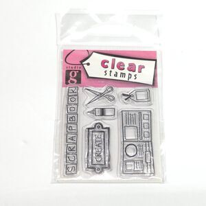Studio G Clear Stamps Scrapbooking Junk Journaling Card Making Scissors Stamp